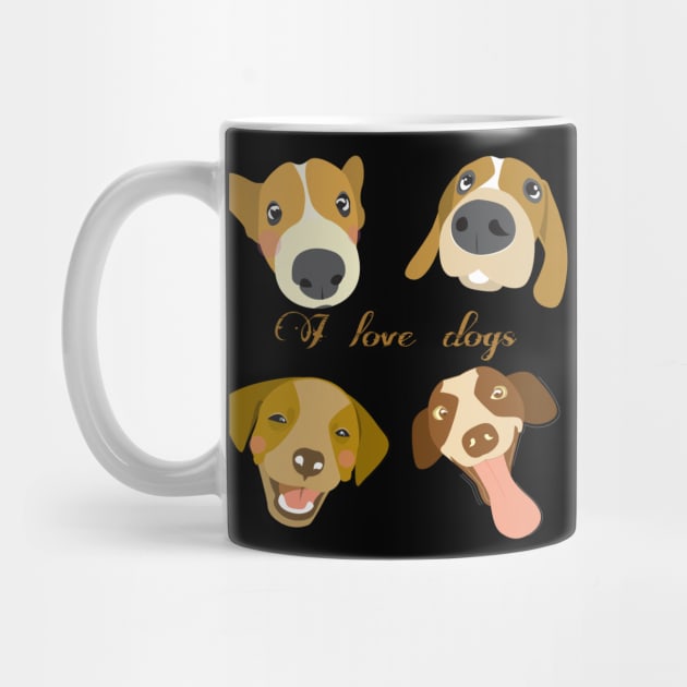 I love dogs by teedesign20